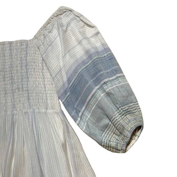 Jens Pirate Booty x Free People Coastline Striped Smocked Mini Dress US S - Picture 6 of 12